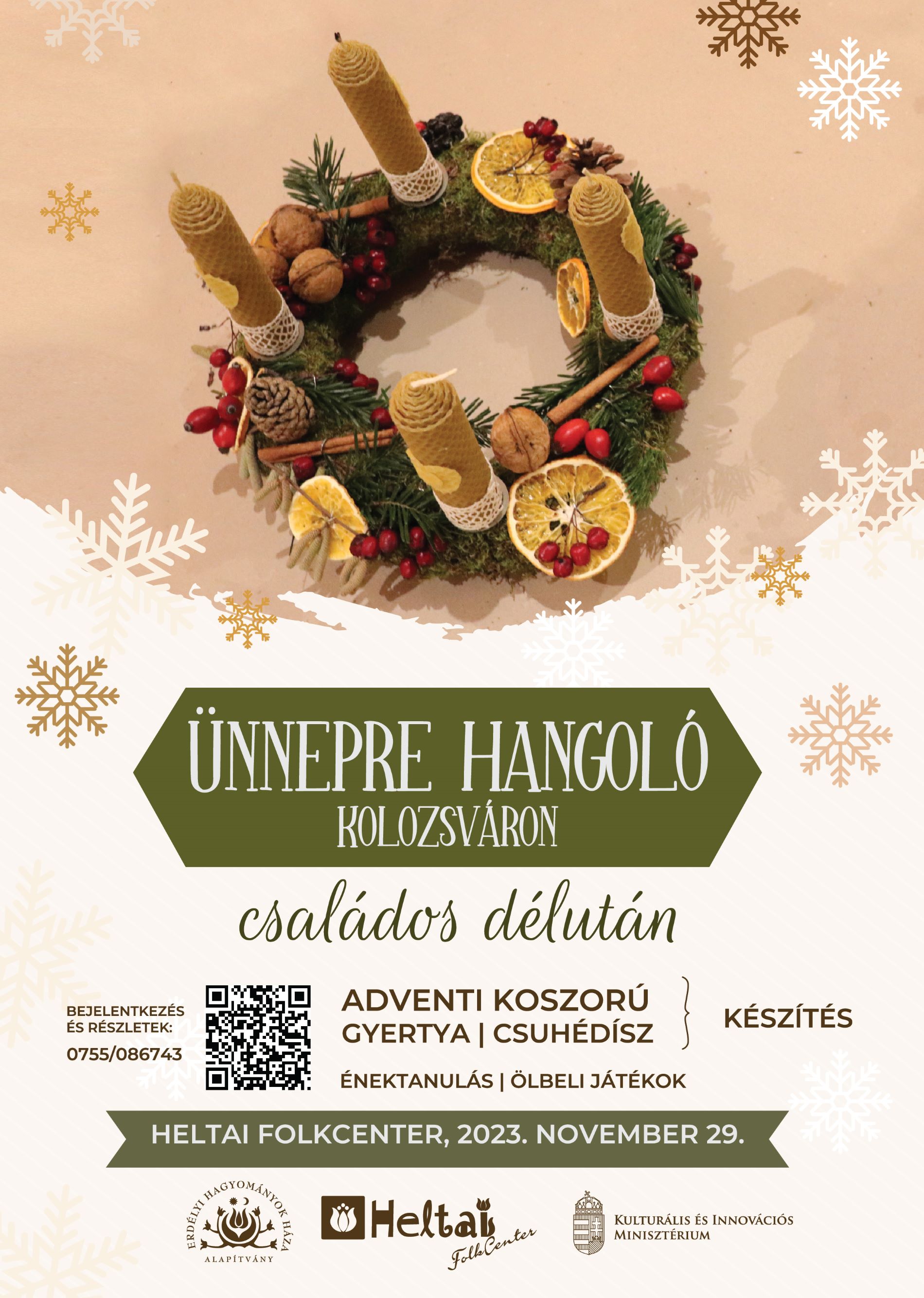 plakat adventi koszoru kisebb