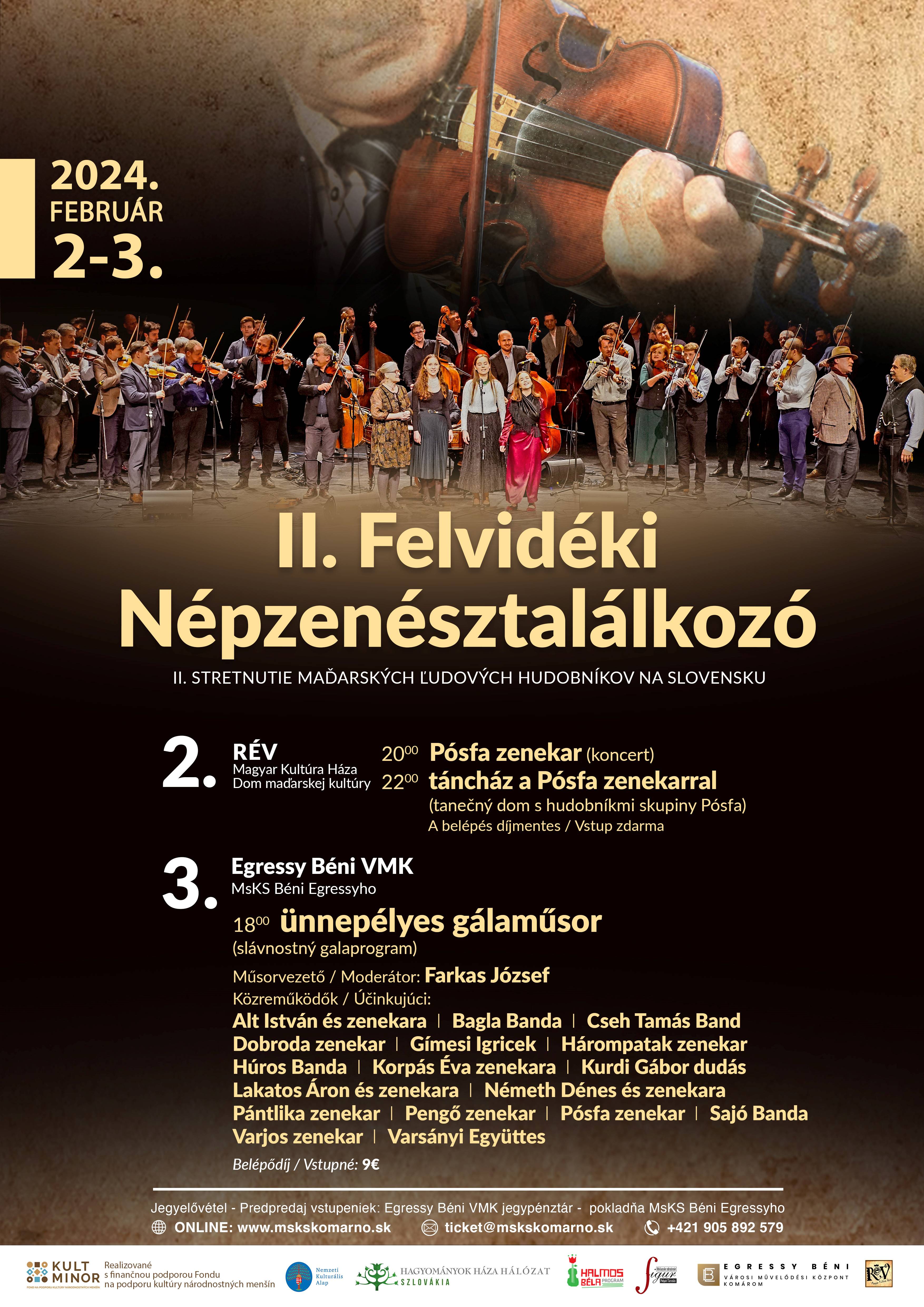 Felvidéki Népzenésztalálkozó plakát2024