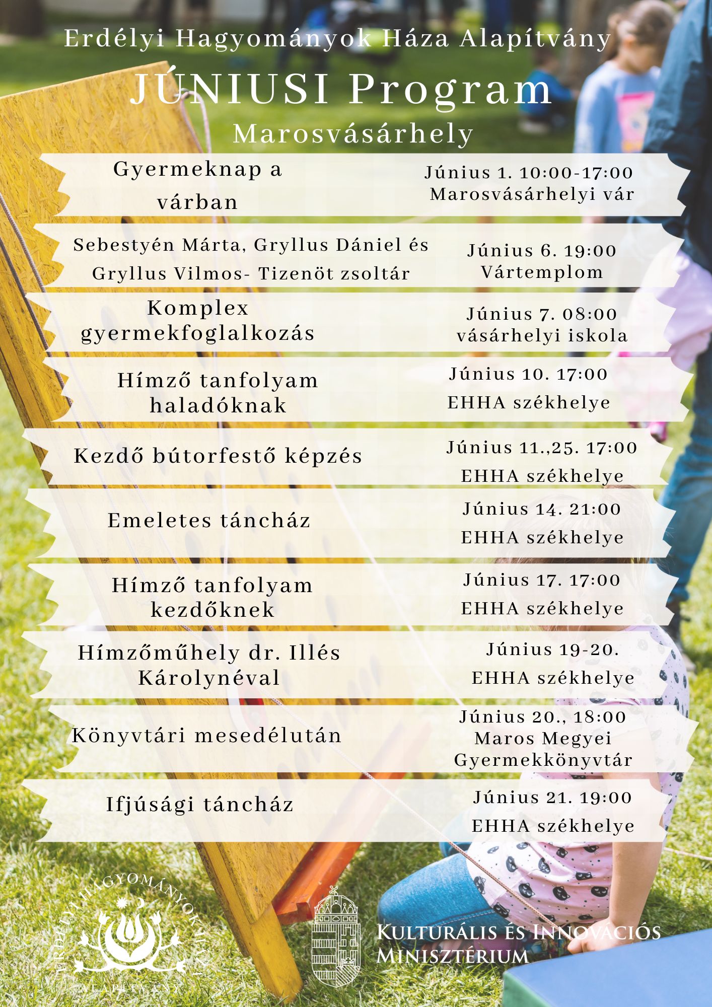 Havi programok Mvh
